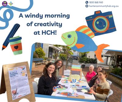 A windy morning of creativity at HCH